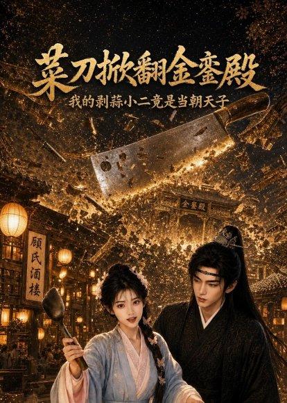 《菜刀掀翻金銮殿，我的剥蒜小二竟是当朝天子（51集）（百度网盘）》短剧封面