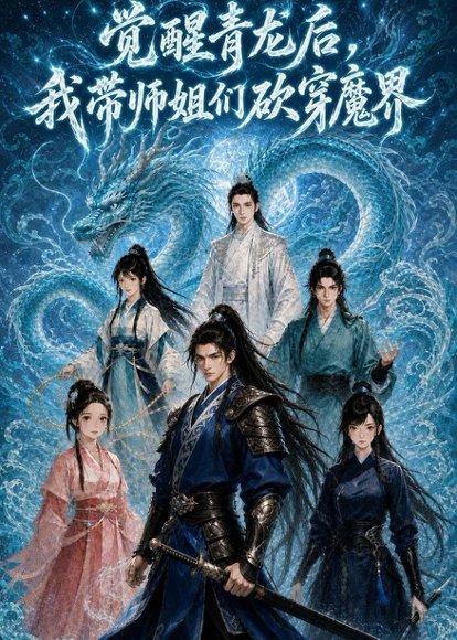 《觉醒青龙后，我带师姐们砍穿魔界（36集）动漫（百度网盘）》短剧封面
