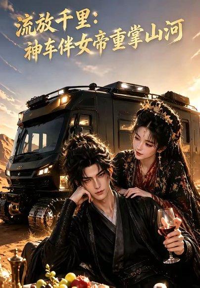 《流放千里:神车伴女帝重掌山河(78集)(百度网盘)》短剧封面
