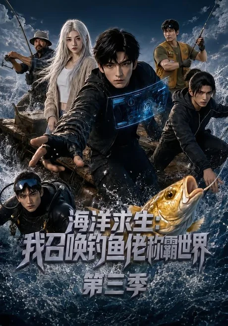 《海洋求生:我召唤钓鱼佬称霸世界第三季(101集)(夸克网盘)》短剧封面