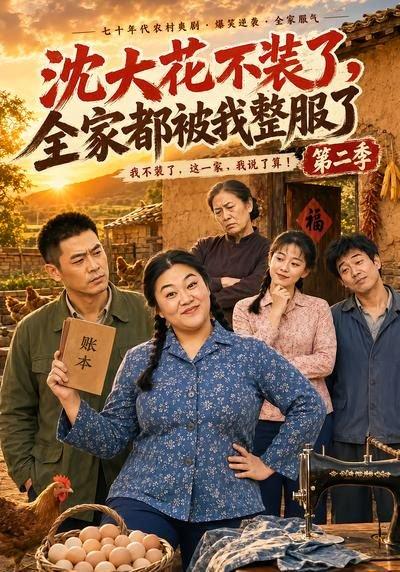 《沈大花不装了,全家都被我整服了第二季(60集)(百度网盘)》短剧封面