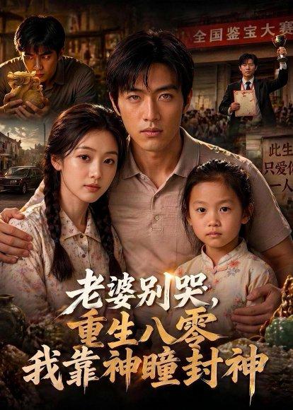 《老婆别哭，重生八零我靠神瞳封神（50集）Ai短剧（百度网盘）》短剧封面