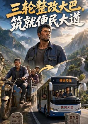《三轮整改大巴,筑就便民大道(45集)AI短剧(夸克网盘)》短剧封面