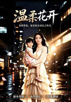 《温柔花开(30集)AI短剧(夸克网盘)》短剧封面