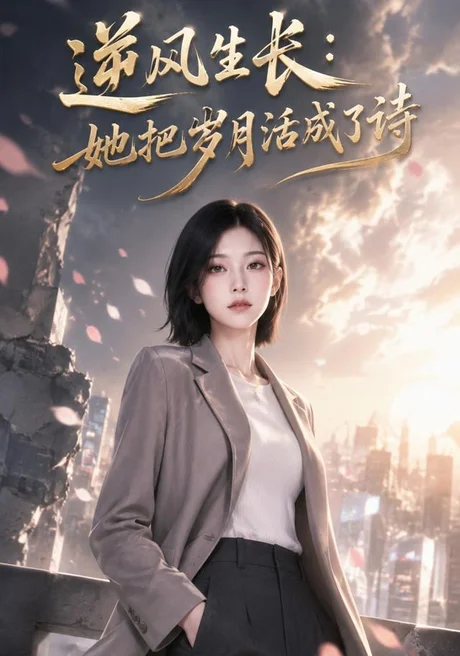 《逆风生长：她把岁月活成了诗（60集）AI短剧（夸克网盘）》短剧封面