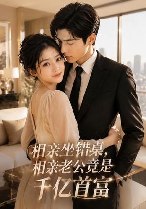 《相亲坐错桌,相亲老公竟是千亿首富(100集)(夸克网盘)》短剧封面