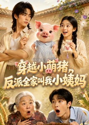 《穿越小萌猪,反派全家叫我小姨妈!(61集)(夸克网盘)》短剧封面