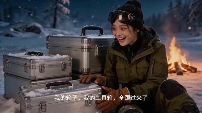 《无尽冰原：开局三个工具箱（108集）AI短剧（百度网盘）》短剧封面
