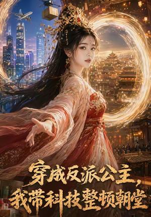 《穿成反派公主,我带科技整顿朝堂(70集)(夸克网盘)》短剧封面