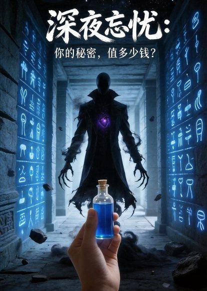 《深夜忘忧:你的秘密,值多少钱?(12集)Ai短剧(百度网盘)》短剧封面