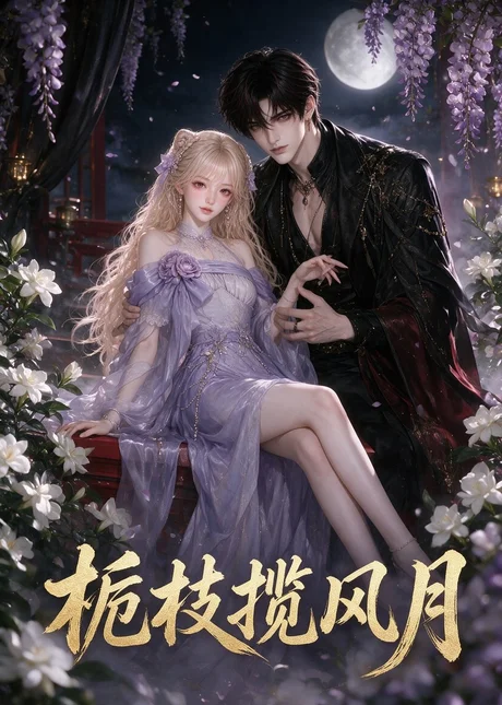 《栀枝揽风月(100集)(夸克网盘)》短剧封面