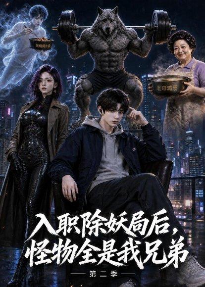 《入职除妖局后,怪物全是我兄弟第二季(60集)(百度网盘)》短剧封面