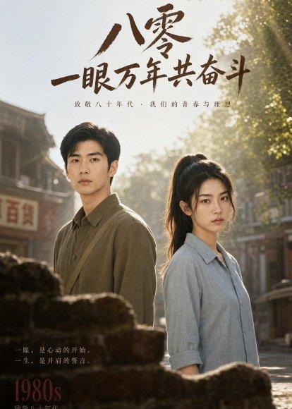 《八零一眼万年共奋斗(80集)AI短剧(百度网盘)》短剧封面