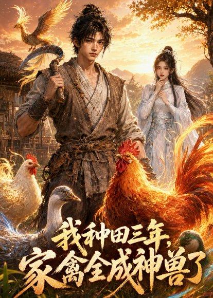 《我种田三年,家禽全成神兽了(70集)动漫(百度网盘)》短剧封面