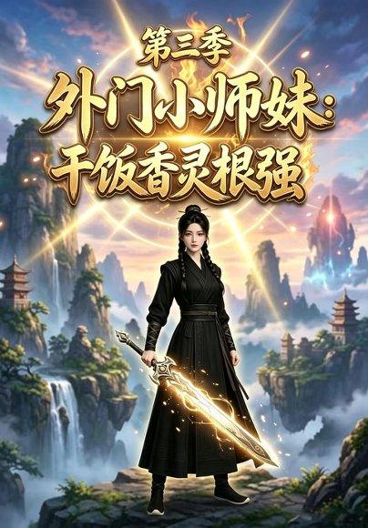 《外门小师妹：干饭香灵根很强（第三季）（77集）（百度网盘）》短剧封面