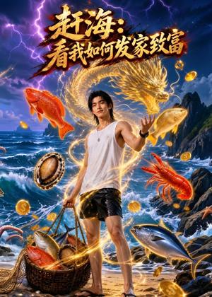 《赶海:看我如何发家致富(77集)AI短剧(夸克网盘)》短剧封面