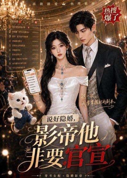 《说好隐婚,影帝他非要官宣(60集)(百度网盘)》短剧封面