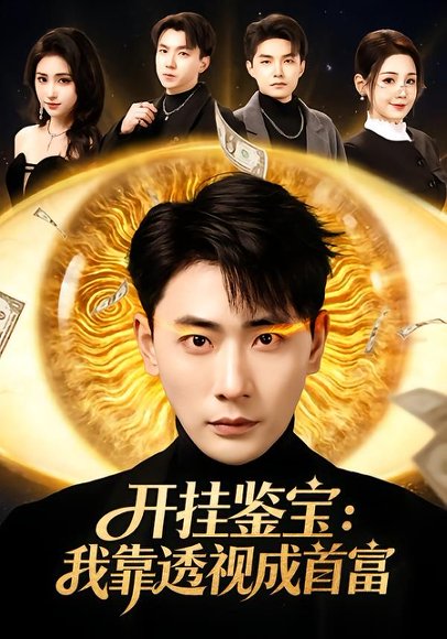 《开挂鉴宝:我靠透视成首富(80集)宣嘉橙&王锤锤(百度网盘)》短剧封面
