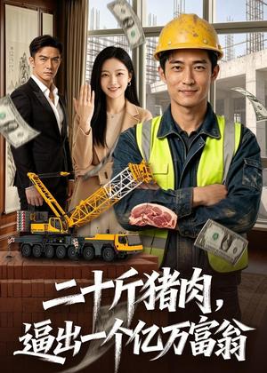 《二十斤猪肉，逼出一个亿万富翁（62集）Ai短剧（夸克网盘）》短剧封面