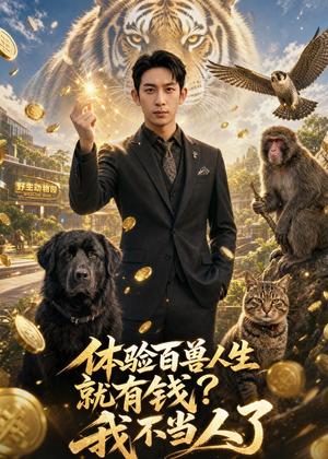《体验百兽人生就有钱?我不当人了(80集)AI短剧(夸克网盘)》短剧封面