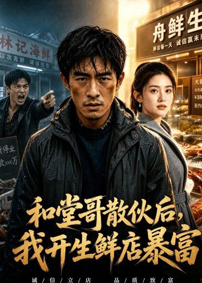 《和堂哥散伙后,我开生鲜店暴富(37集)Ai短剧(百度网盘)》短剧封面