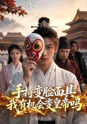 《手持变脸面具我有机会变皇帝吗AI真人版（105集）（夸克网盘）》短剧封面
