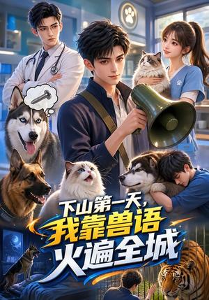 《下山第一天，我靠兽语火遍全城（87集）（夸克网盘）》短剧封面