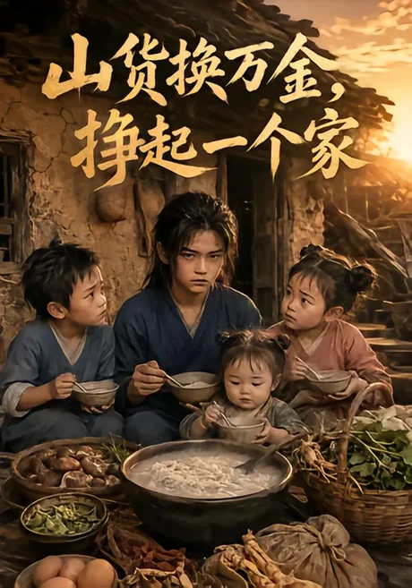 《山货换万金,挣起一个家(120集)AI短剧(夸克网盘)》短剧封面