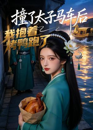《撞了太子马车后,我抱着烤鸭跑了(50集)(夸克网盘)》短剧封面