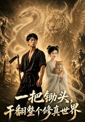 《一把锄头,干翻整个修真世界(62集)(夸克网盘)》短剧封面
