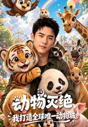 《动物灭绝:我打造全球唯一动物城(60集)(夸克网盘)》短剧封面