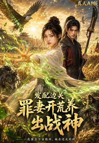 《发配边关,罪妻开荒养出战神真人AI版(60集)(百度网盘)》短剧封面