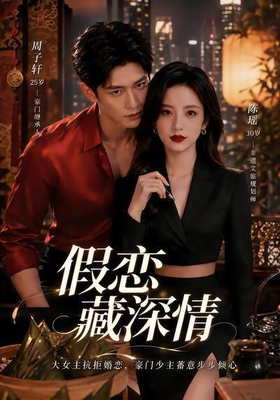 《假恋藏深情（24集）（百度网盘）》短剧封面