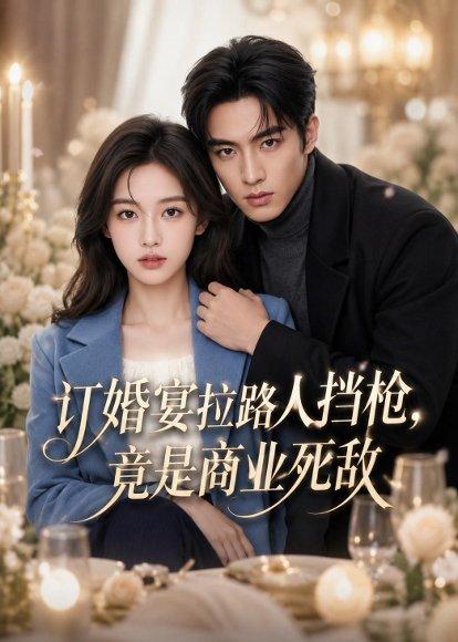 《订婚宴拉路人挡枪,竟是商业死敌(36集)AI短剧(百度网盘)》短剧封面