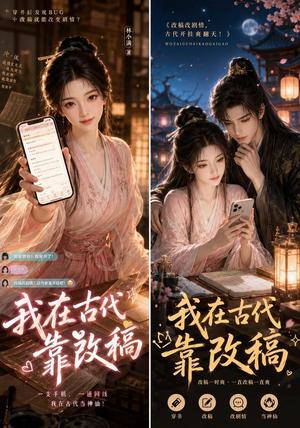 《我在古代靠改稿(31集)(夸克网盘)》短剧封面