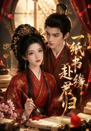 《一纸书缘赴君归(100集)(夸克网盘)》短剧封面