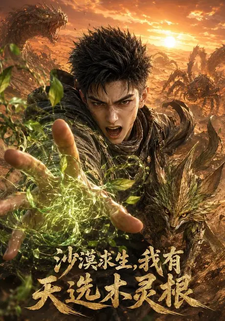 沙漠求生,我有天选木灵根 《沙漠求生,我有天选木灵根》短剧封面
