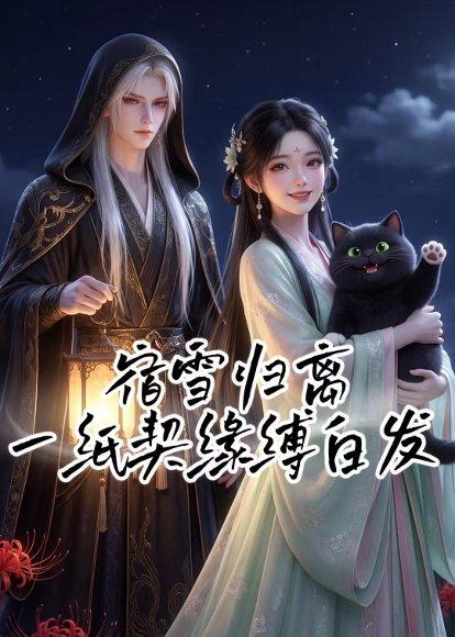 《宿雪归离：一纸契缘缚白发（88集）（百度网盘）》短剧封面
