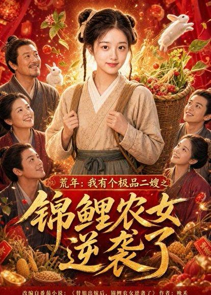 《荒年:我有个极品二嫂之锦鲤农女逆袭了(100集)(百度网盘)》短剧封面