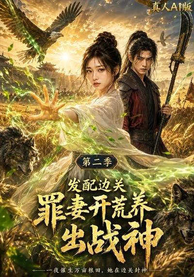 《发配边关罪妻开荒养出战神真人AI版第二季(49集)(百度网盘)》短剧封面