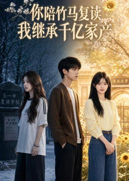 《你陪竹马复读,我继承千亿家产(49集)Ai短剧(百度网盘)》短剧封面