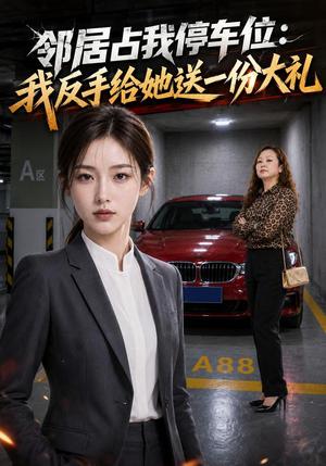 《邻居占我停车位：我反手给她送一份大礼（40集）AI短剧（夸克网盘）》短剧封面