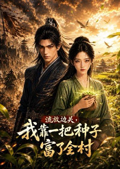 《流放边关,我靠一把种子富了全村(60集)(百度网盘)》短剧封面
