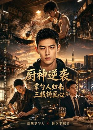 《厨神逆袭：掌勺人归来，三载铸匠心（95集）AI短剧（夸克网盘）》短剧封面