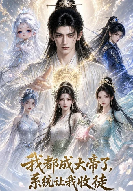 《我都成大帝了,系统让我收徒(96集)AI短剧(夸克网盘)》短剧封面