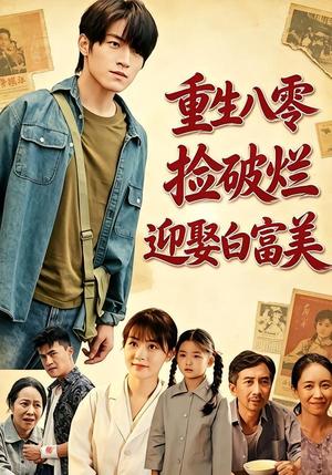 《重生八零，捡破烂迎娶白富美（80集）张宇轩＆李慧敏（夸克网盘）》短剧封面