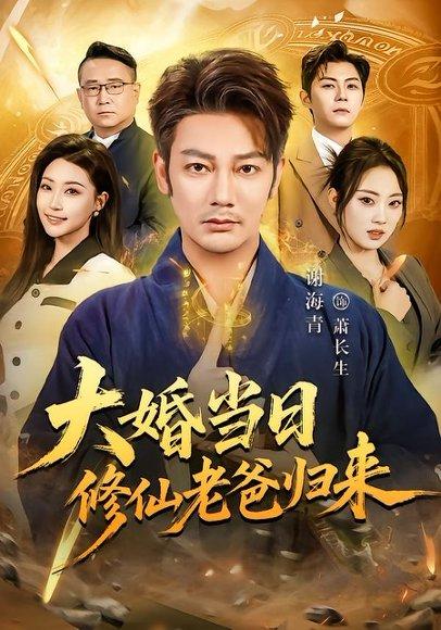 《大婚当日修仙老爸归来(82集)谢海青&瑞子(百度网盘)》短剧封面