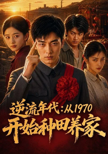 《逆流年代:从1970开始种田养家(110集)AI短剧(夸克网盘)》短剧封面