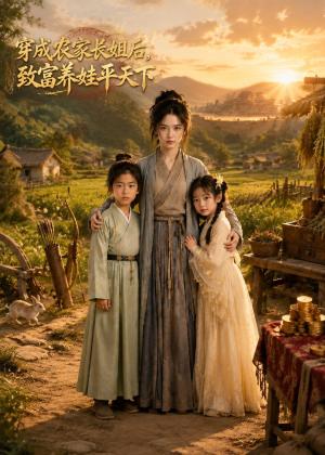 《穿成农家长姐后，致富养娃平天下（95集）（夸克网盘）》短剧封面