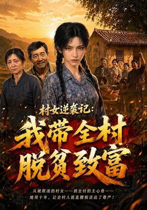 《村女逆袭记:我带全村脱贫致富(50集)AI短剧(夸克网盘)》短剧封面